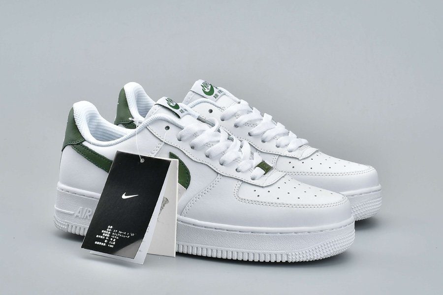 נעלי נייק-Nike Air Force 1 Low White Green – תמונה 4