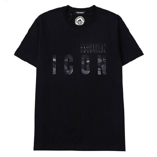 DSQUARED2 TSHIRT MEN SHORT-Black & White