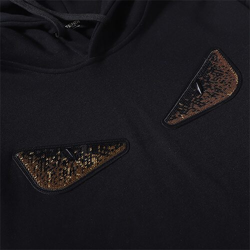 פנדי - FENDI HOODIES - Black & Brown Derby – תמונה 2