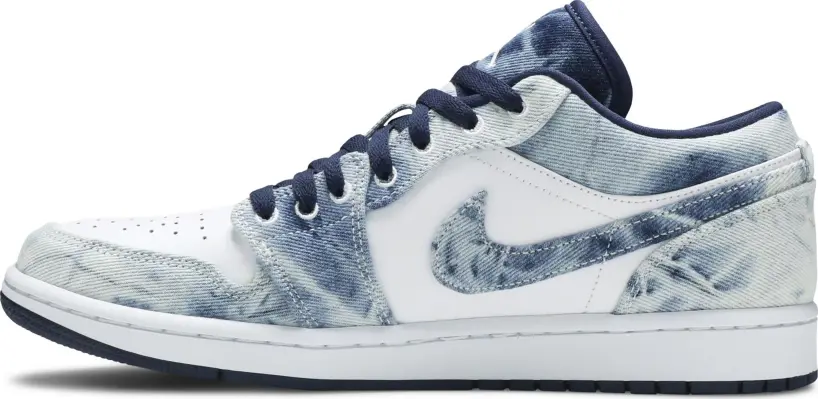 נייק ג'ורדן -NIKE AIR JORDAN 1 LOW - Se washed Denim – תמונה 2