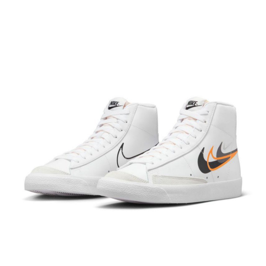 נייק בלייזר גבוהות- NIKE BLAZER MID '77 WHITE BLACK – תמונה 3