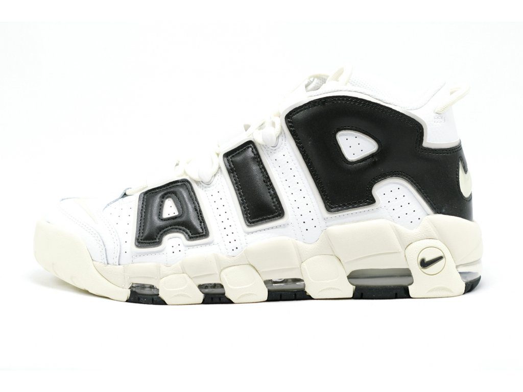 נייק אפטמפו סניקרס לגברים NIKE AIR MORE UPTEMPO '96 WHITE BLACK – תמונה 2