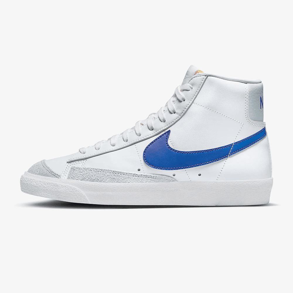 נייק בלייזר גבוהות- NIKE BLAZER MID '77 VINTAGE WHITE BLUE – תמונה 2