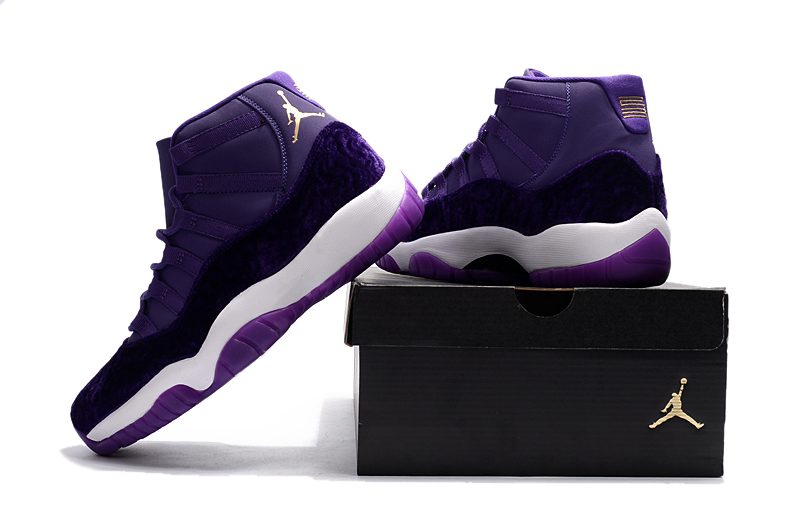 NIKE Air Jordan 11 PRM Velvet Heiress Royal Purple Basketball Men – תמונה 4