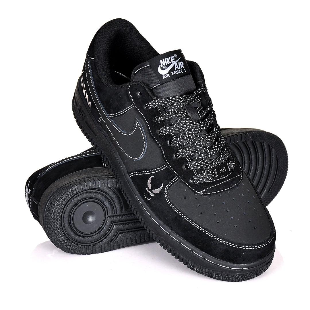 Nike Air Force 1 Men's Black Shoes - נעלי נייק – תמונה 2