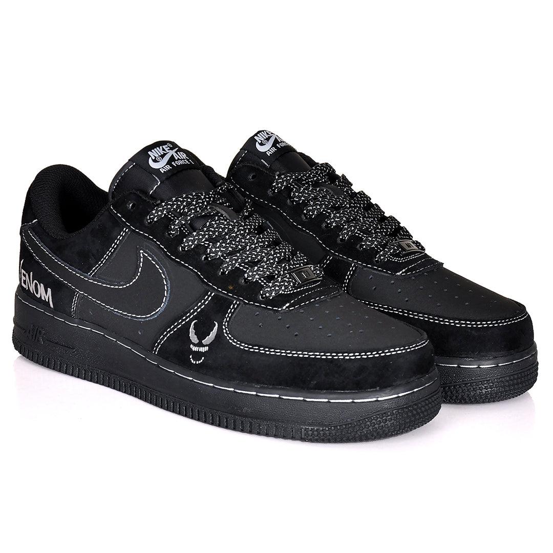 Nike Air Force 1 Men's Black Shoes - נעלי נייק – תמונה 4