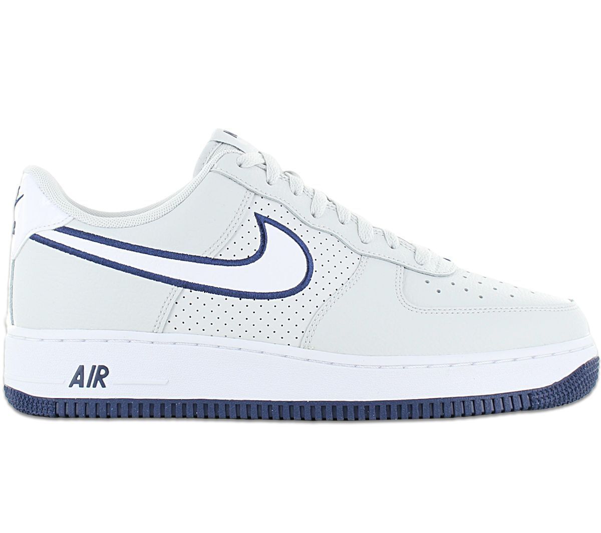 נעלי נייק-Nike air force 1 low 07 Men's Sneaker Leather Gray – תמונה 2