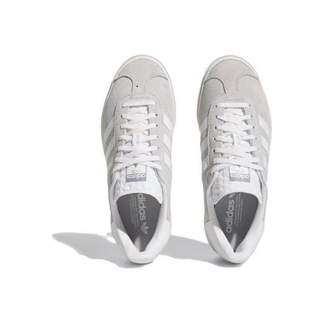 אדידס גאזל- ADIDAS GAZELLE BOLD SHOES Grey/White – תמונה 3