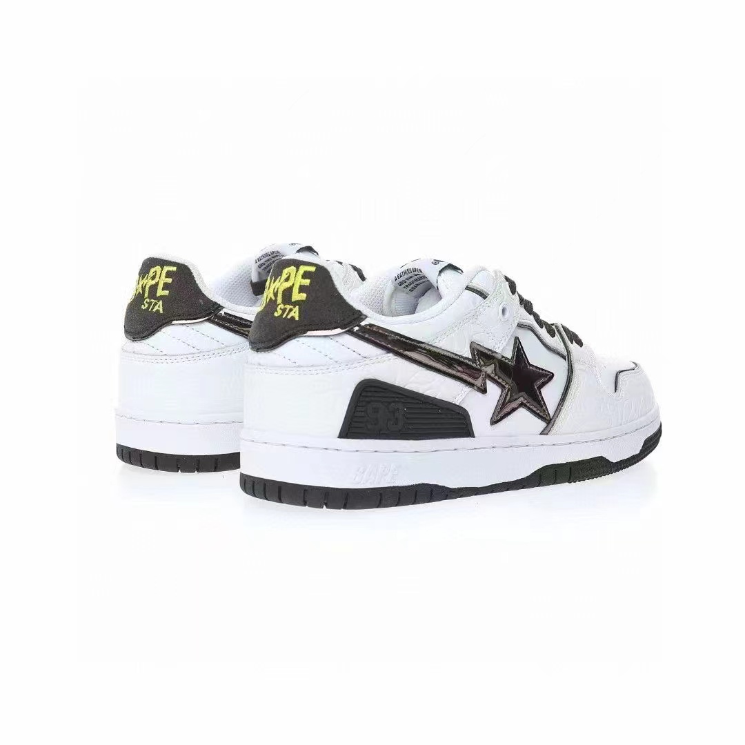 סניקרס BAPE M2 White Black – תמונה 4