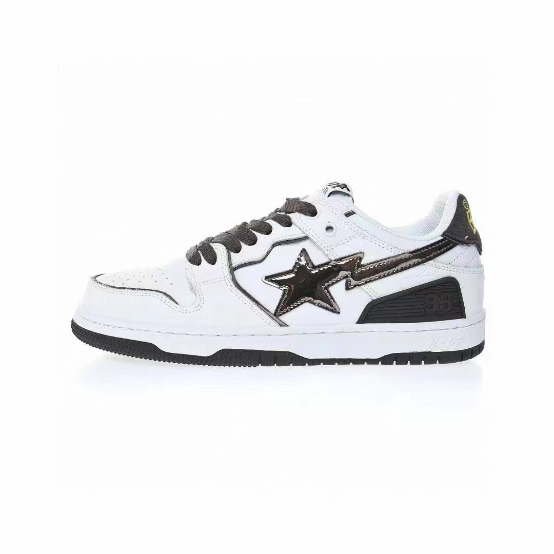 סניקרס BAPE M2 White Black – תמונה 2