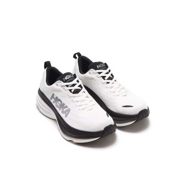 נעלי הוקה - HOKA Bondi 8 White Black – תמונה 2