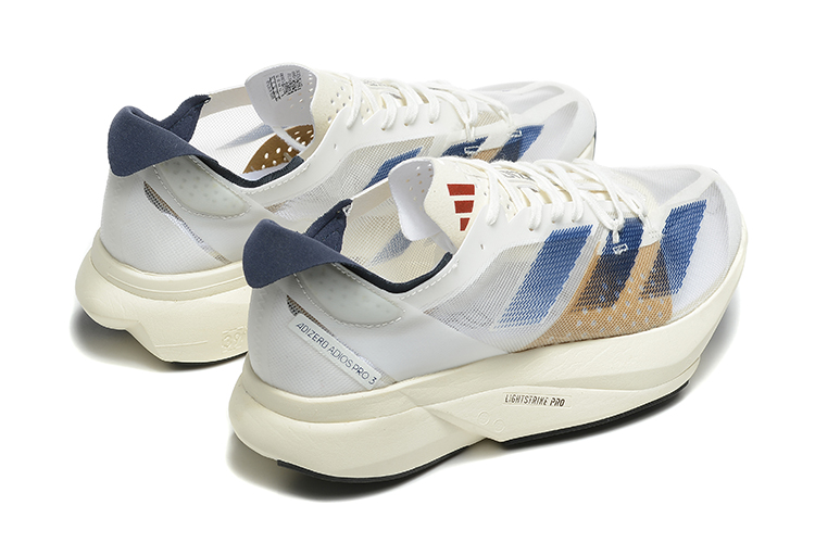נעלי אדידס-ADIDAS ADIZERO ADIOS PRO 3 White Blue Sand – תמונה 2