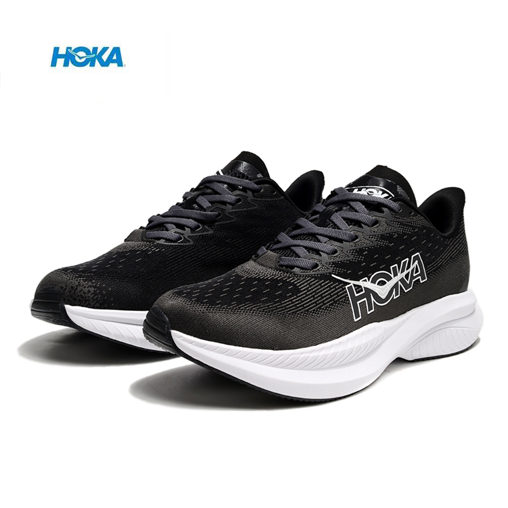 נעלי הוקה - HOKA MACH 6 BLACK WHITE – תמונה 3