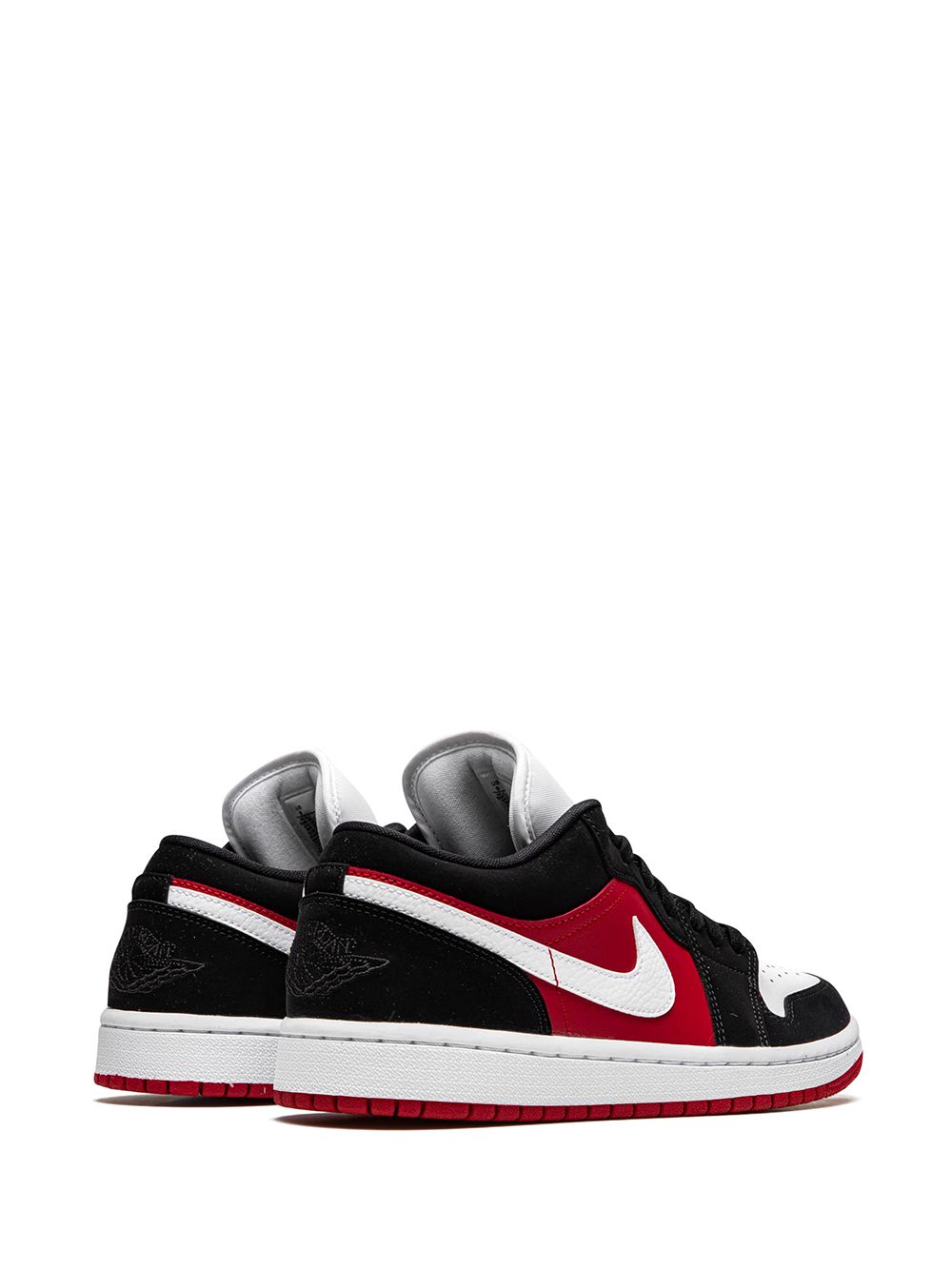 נייק ג'ורדן -NIKE AIR JORDAN 1 LOW - Black/White/Gym Red – תמונה 3