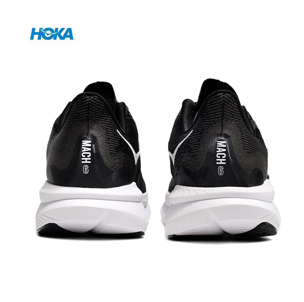 נעלי הוקה - HOKA MACH 6 BLACK WHITE – תמונה 4