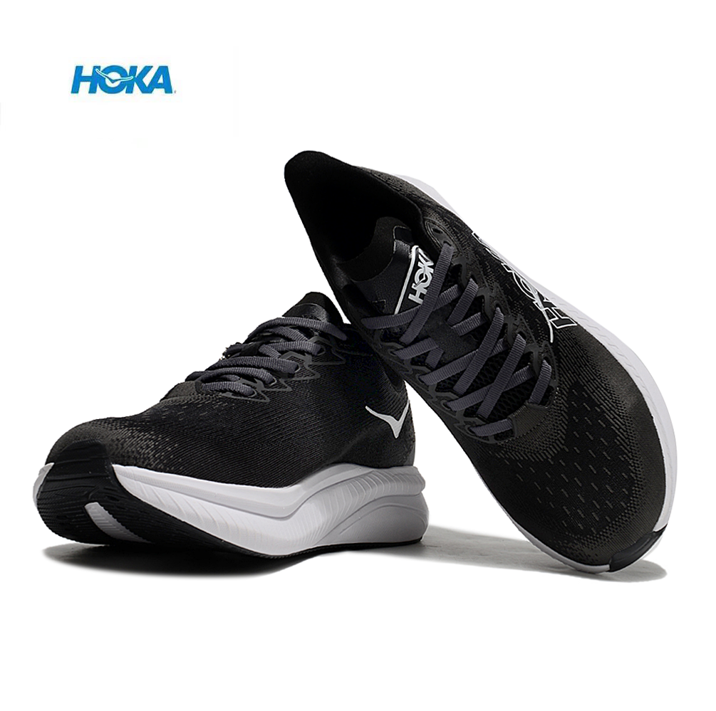 נעלי הוקה - HOKA MACH 6 BLACK WHITE – תמונה 5
