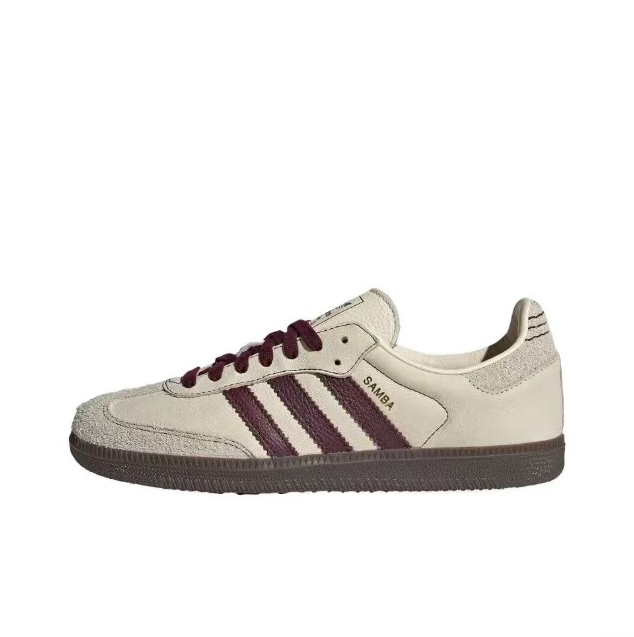 נעלי אדידס סמבה-Samba ADV Sneakers Gray Maroon – תמונה 2