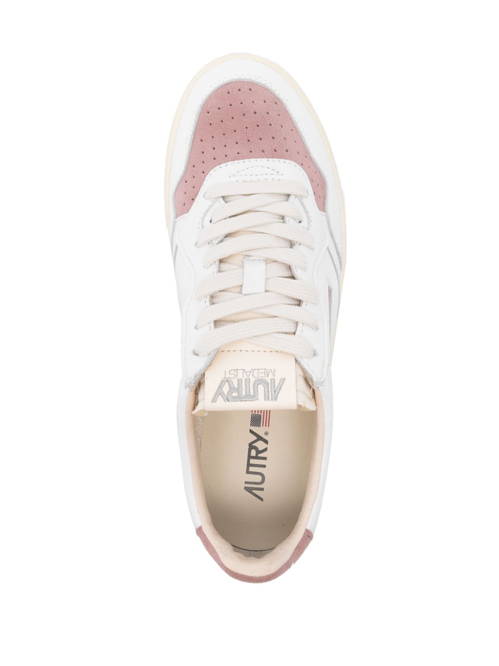 סניקרס - AUTRY Medalist Sneakers White/powder Pink – תמונה 4