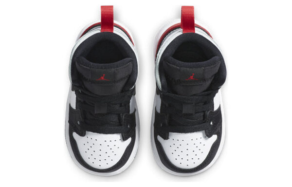 Air Jordan 1 Low Black Red White ילדים – נייק ג'ורדן – תמונה 3