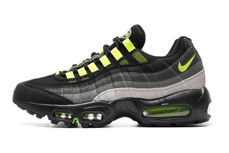נעלי נייק NIKE AIR MAX 95 BLACK GRAY LEMON TURKIZ – תמונה 2