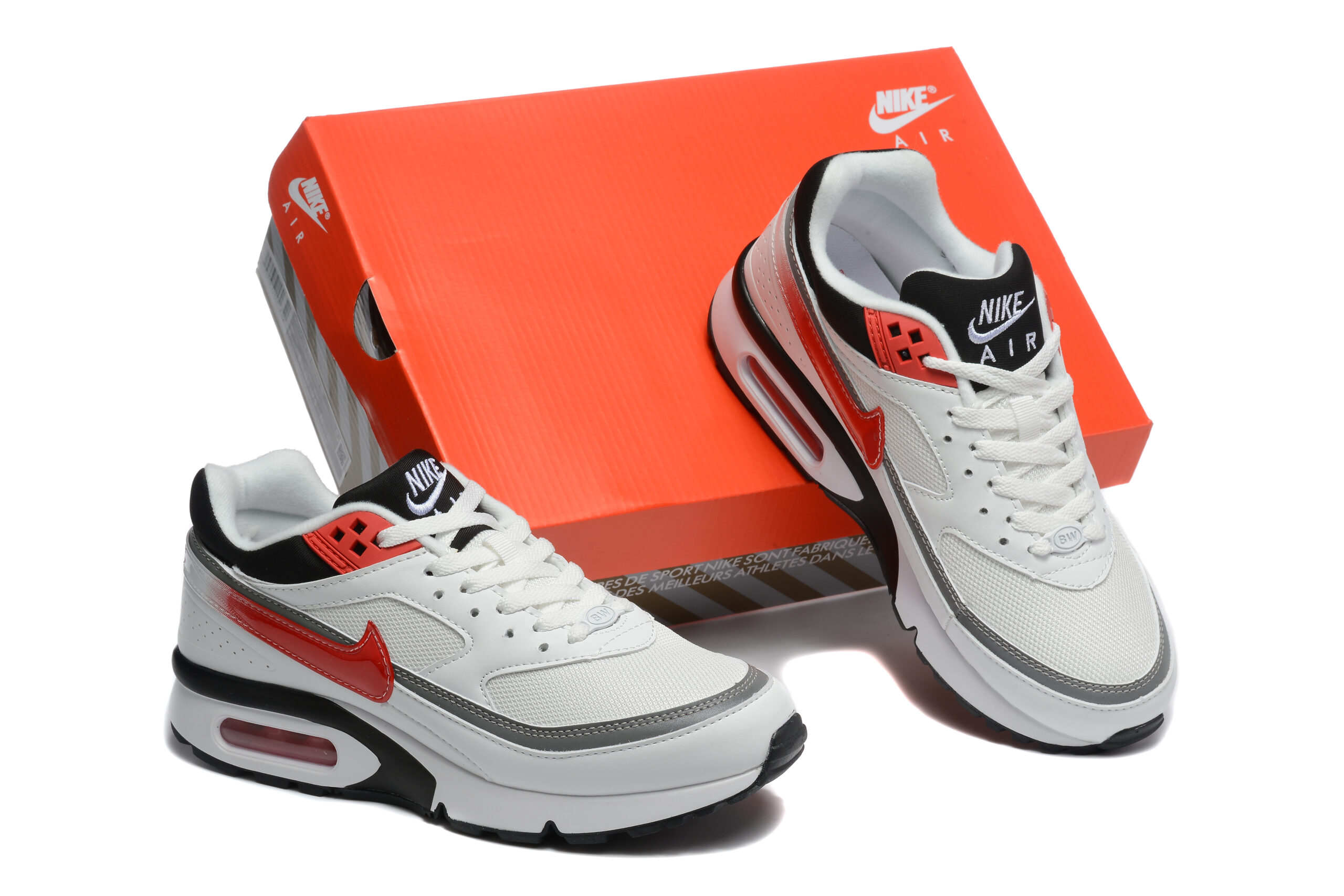 נעלי נייק Nike Air Max BW Perian Red White Black – תמונה 5