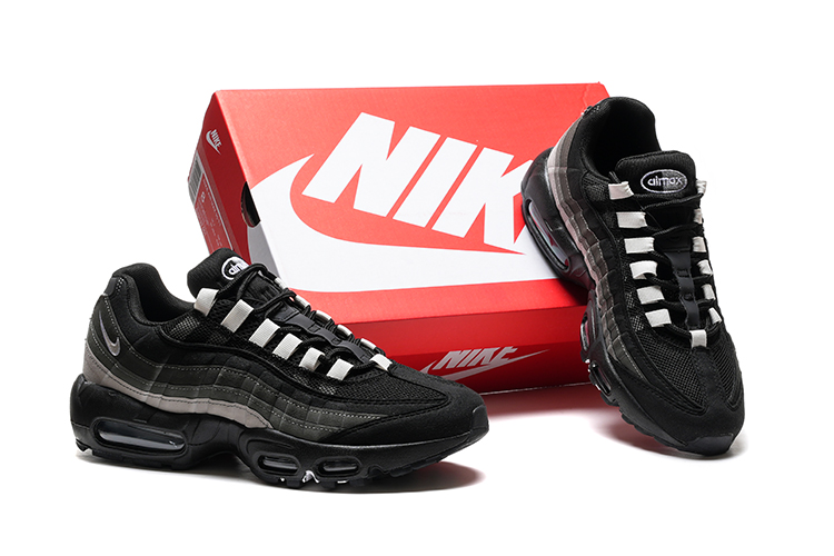 נעלי נייק NIKE AIR MAX 95 BLACK GRAY WHITE TURKIZ – תמונה 4