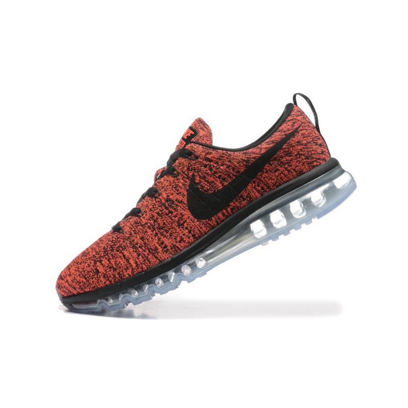 נעלי נייק-Nike air max Flyknit 2014 Red Black – תמונה 2