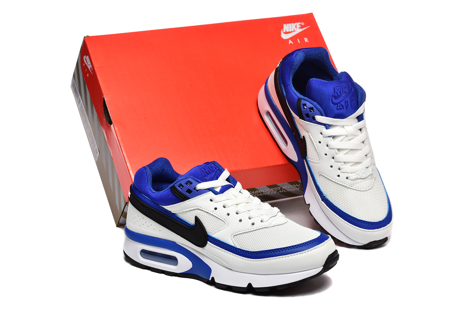נעלי נייק Nike Air Max BW Perian White Blue – תמונה 5
