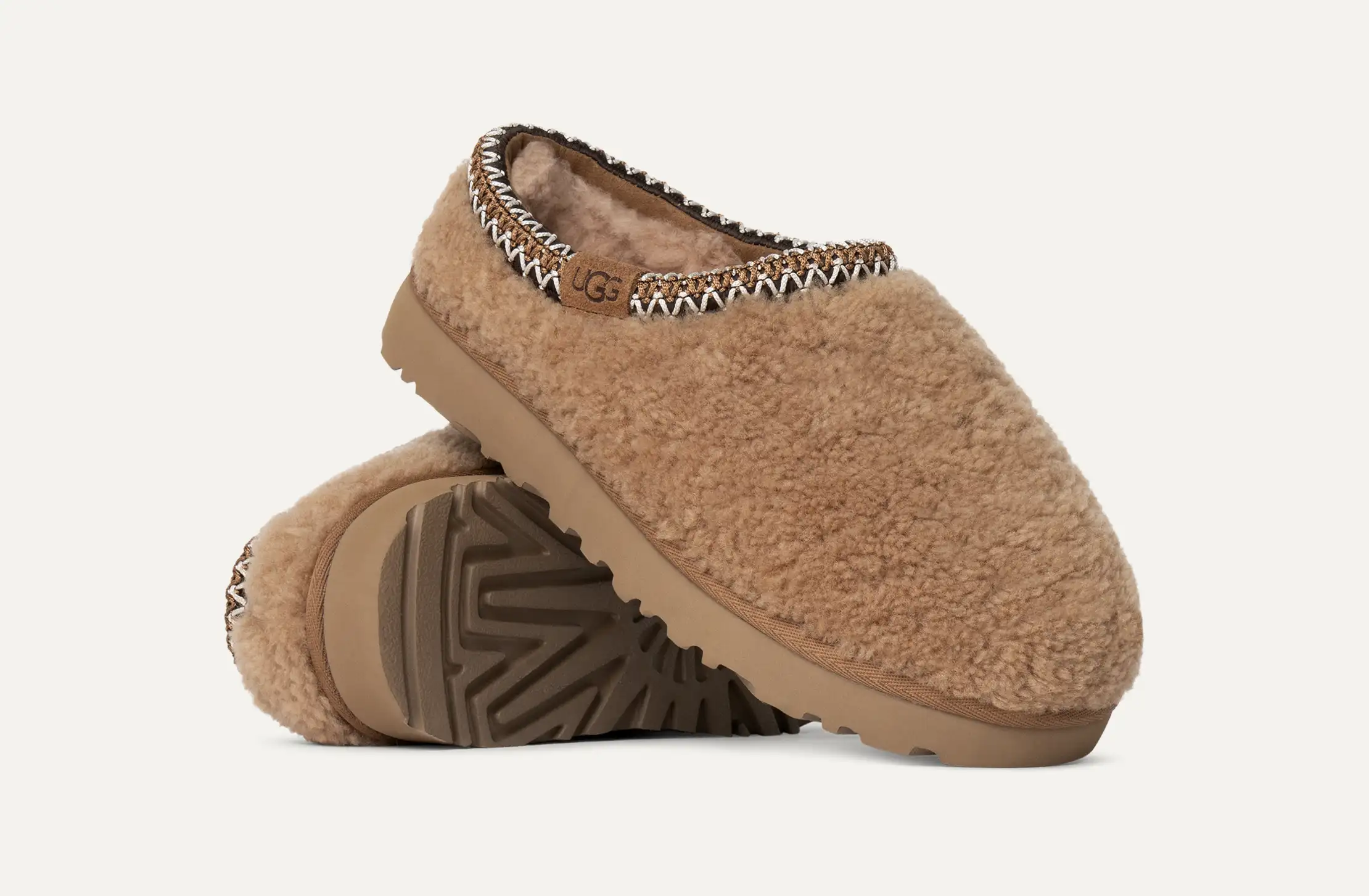 UGG Curly Plush Slip-On – כפכפי האג נשים פרווה – תמונה 3