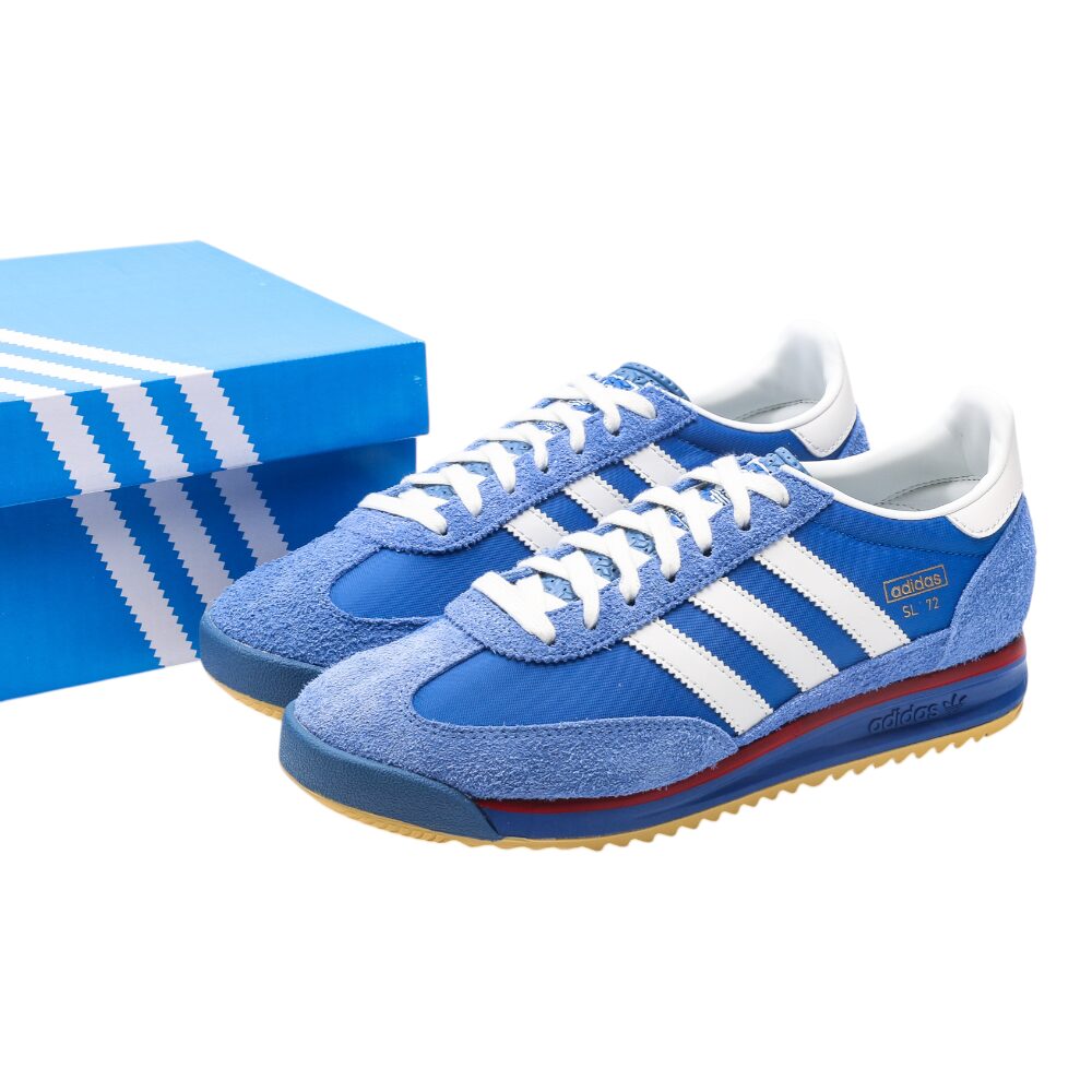נעלי אדידס-Adidas SL 72 Blue White soft – תמונה 4
